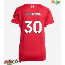 Camiseta Liverpool Jeremie Frimpong #30 Primera Equipación para mujer 2025-26 manga corta